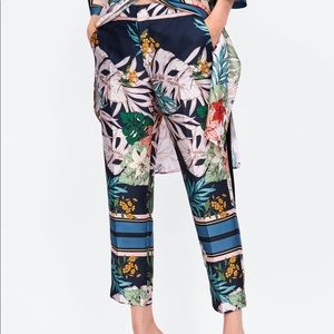 Zara Flower Print Pants.